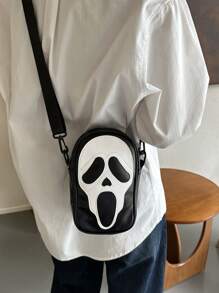 Skull Mini Crossbody Bag, Halloween Gift, Halloween Purse, Perfect For Fancy Party Halloween Fashion & Gothic Fashion, Best Halloween Gifts For Women, Perfectly Matching With Halloween Costumes Women