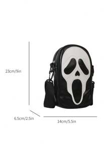 Skull Mini Crossbody Bag, Halloween Gift, Halloween Purse, Perfect For Fancy Party Halloween Fashion & Gothic Fashion, Best Halloween Gifts For Women, Perfectly Matching With Halloween Costumes Women