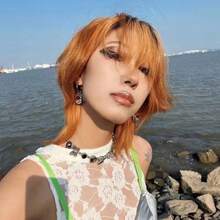 1只中式底蘊龐克風合金項鏈,優美蝴蝶吊墜,適合日常穿著 - 項鍊 - 查看 3