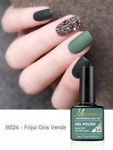 MISS CHEERING 6 Piece Nail Lacquer Set - Premium Manicure Tools, Vibrant Nail Polishes, Professional Gel Manicure, Home Gel Manicure Set, Complete Manicure Set, Includes Phototherapy Gel, Nail Polish Long Lasting Nail Glue - 墨綠色 - 查看 2