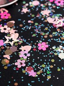 6 Grids Of Colorful Nail Art Sequins, Star, Heart-Shaped, Flower Pattern Sequin Glitter Decoration Manicure, Dopamine DIY Nail Art Glitter Sequins Nail Charms Nail Gems Nail Supplies