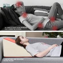 1pc Wedge Pillow For Sleeping Bed Wedge Pillow For After Surgery Triangle Pillow Wedge Air Layer Sleeping Wedge Cover Memory Foam - Green - View 7