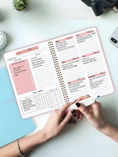 BUBU 1pc Weekly Planner Back To School Supplies Office Supplies