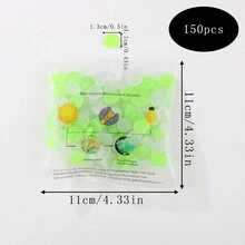 150 顆樹脂夜光石在黑暗中發光,適合 Diy 裝飾、園藝、夜光石 - 綠色 - 查看 4