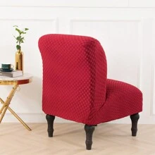Christmas Armless Accent Chair Cover Xmas Stretch Chair Slipcover Soft Slipper Chair Covers Christmas Decoration Furniture Protector Covers For Living Dining Room Hotel Armless Accent Chair Cover Stretch Accent Chair Slipcover Xmas Decora - Đỏ - Xem 3