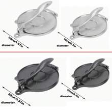 1 Pieza Máquina De Tortilla De Maíz, Fabricante De Tortilla De Mano Multifuncional, Herramienta De Panqueque Hecha En Casa Para La Cocina - Negro - Ver 6