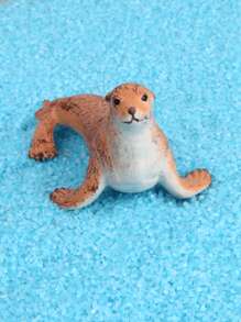 1入組pvc北極海豹&海象&海獅&海豹造型水族箱裝飾,帶有北極熊&北極風景,逼真設計