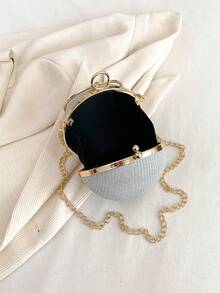 Personalized Fashion Mini Shoulder Cross-Body Handbag For Evening Party - Silver - View 6