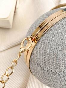 Personalized Fashion Mini Shoulder Cross-Body Handbag For Evening Party - Silver - View 4