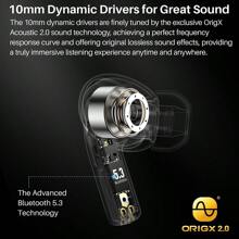 TOZO T20 Wireless Earbuds Bluetooth Headphones 48.5 Hrs Playtime With LED Digital Display, IPX8 Waterproof, Dual Mic Call Noise Cancelling 10mm Broad Range Speakers With Wireless Charging Case Black - 黑色 - 查看 3