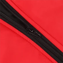 1pc Multicolor Polyester Winter Dog Jacket, Night Reflective, Warm, Suitable For Outdoor Activities - Red - View 3