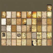 50 cái/bộ Retro Nhạc nền Hình dán , Kèn Và Dấu âm nhạc In Hình dán Đối với Làm sổ lưu niệm , Retro Tiếng Anh Giấy dán Đối với Tạp chí Đồ trang trí Và Cắt dán Làm - Nhiều màu - Xem 10