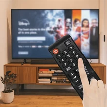 Universal Remote Control Compatible With Samsung TV Replacement For LCD LED HDTV 3D Smart Samsung TVs Remote - Black - View 2