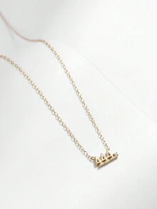 MODIAN 925 Sterling Silver Simple Digit Stackable Fashion Necklaces Gold Color Adjustable Exquisite Pendant For Women Jewelry - Gold - View 8