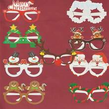 Christmas Photo Props Glasses - Red - View 2