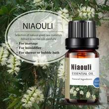 Kanho Niaouli 芳香療法精油 10ml 0.33fl.oz 天然成分,選擇天然植物原材料,適用於所有皮膚類型,為按摩器和散香器增添香氣,還可以用於加濕器、淋浴和泡泡浴的朋友的禮物、生日禮物,1瓶 Kh-030 - 米色 - 查看 3