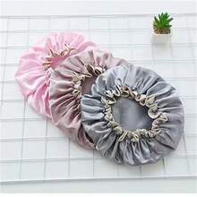 1 件裝雙層防水女式浴帽,可愛家用頭髮乾燥和護理浴帽