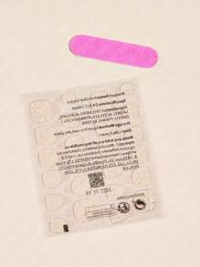 24 件裝經典高貴風格短方形乳白色鑽石裝飾美甲假指甲帶果凍膠和指甲銼非常適合戶外活動、休閒、派對、舞會和日常穿著