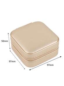 1pc Mini Travel Jewelry Storage Bag - Gold - View 3