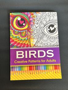 16 Pages Stress Relief Coloring Book For Kids And Adults, Creative Diy Drawing Book - Multicolor - View 2