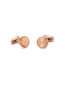 Men's Wedding Cufflinks - Rose Gold - View 3