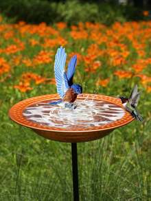 Detachable Outdoor Bird Feeder Spiky Feet - Yellow - View 2