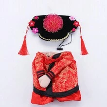 1pc Chinese Princess Style Clothes For Pet, Dog And Cat Transformation Costume Halloween Halloween Costumes - Red - View 3