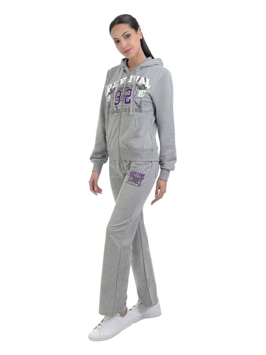 Women's Pants Set Plush Plush Fashion! - Grey - View 1
