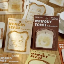 Toast Pattern Sticky Notes - Multicolor - View 4