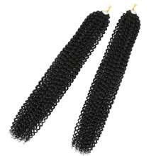 兩包passion Twist(熱情捲曲)水波編織髮、捲曲編織髮,長度長、波西米亞風度假捲、蝴蝶結編織髮,合成髮延展