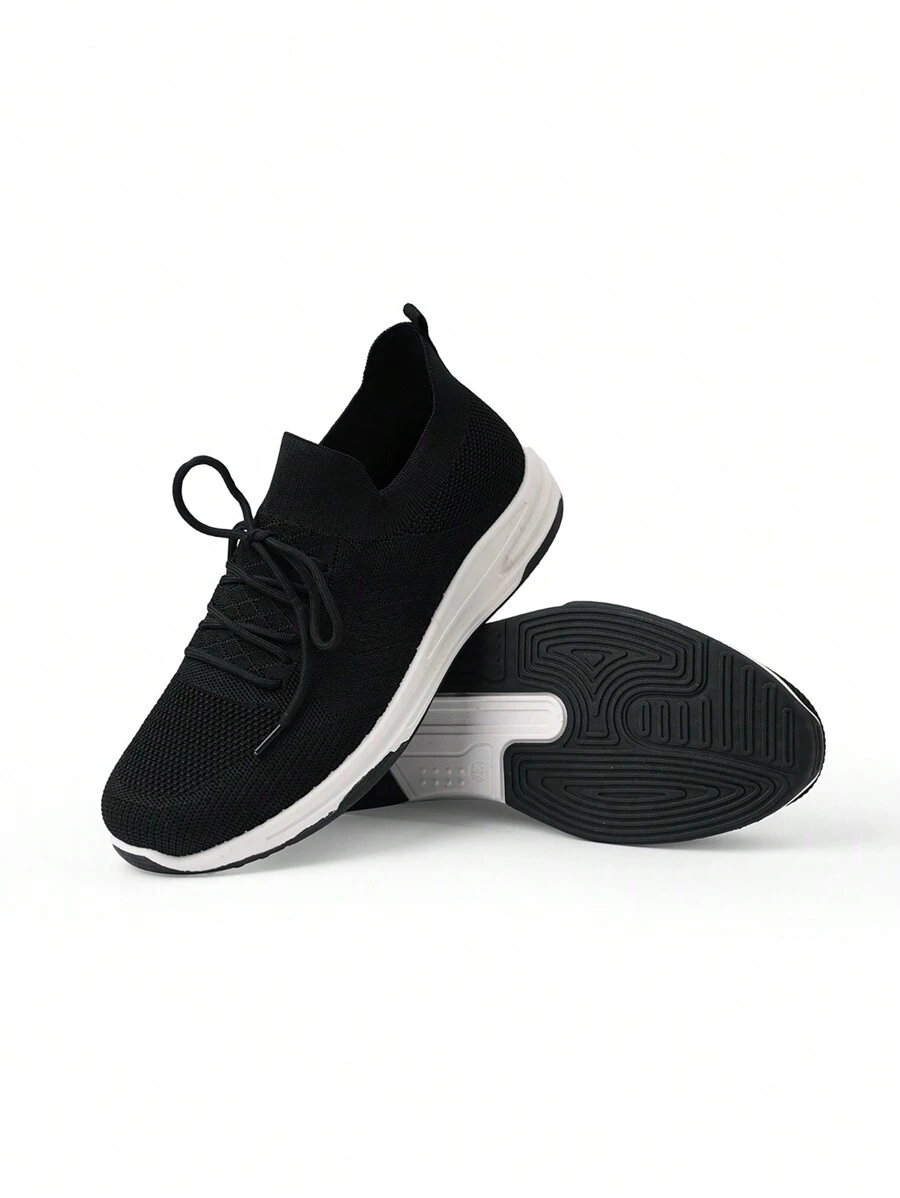 ZAEM Tenis Zapatos de hombres cómodo ultraligero malla transpirable Z1001A-3/A/B/C - Negro - Ver 1