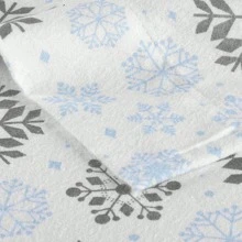 Kathy Ireland 100% Turkish Cotton Flannel Sheet Set - 灰藍色霜 - 查看 4