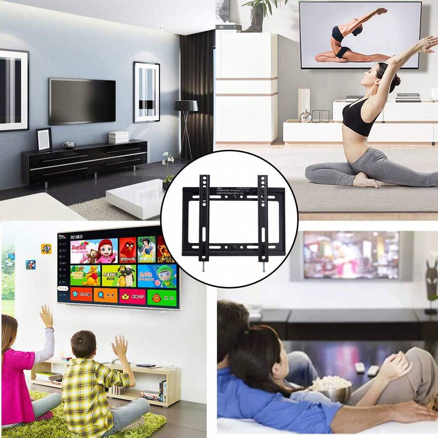 Fixed TV Wall Mount Full Motion Swivel Articulating Bracket for Most 14