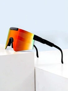 Kính thời trang nam TR Flat Top Shield cho ngoài trời, phụ kiện đi biển, du lịch, ngoài trời, kỳ nghỉ hè - Nhiều màu - Xem 1