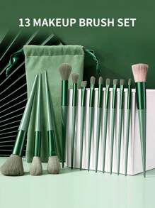 Bộ 13 cọ trang điểm mắt siêu mềm đa năng kèm túi đựng - Bao gồm cọ tán, cọ bắt sáng, cọ má hồng, cọ tạo khối, cọ che khuyết điểm, cọ phấn mắt, cọ phấn mũi, cọ môi, cọ lông mày, cọ kẻ mắt, cọ tạo khối xiên, cọ nền, cọ phấn mắt - Tất cả trong một bộ, Bộ cọ, Bộ cọ trang điểm, Bộ cọ trang điểm, Bộ trang điểm hoàn chỉnh, Bộ cọ trang điểm, Bộ cọ trang điểm, Bộ quà tặng trang điểm - Nhiều màu - Xem 1