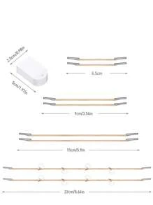 40pcs V Face Sticker + 4pcs Elastic Rope, Tightening Transparent Invisible Bandage - Clear - View 6