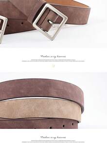 韓風腰帶,方形扣頭pu時尚腰帶裝飾,帶有學生復古風