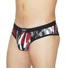 Mini cachetero Cachetero Rex  De Hombre Cómodo Suave Sexy, Algodón  Cronos Underwear. - Rojo - Ver 5