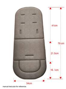 1 件裝嬰兒車坐墊,透氣,輕便,可折疊,雙面,易於清潔,適合大多數嬰兒車,高腳椅,嬰兒床,四季皆宜,灰色