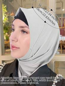 1 Miếng Quý cô Rắn/màu Khăn trùm đầu Khăn choàng , Phong cách mới Thuận tiện Ánh sáng Trang trí pha lê Giải trí Quấn đầu - trắng - Xem 3