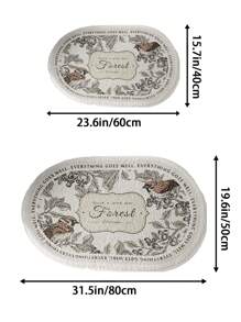 浴室入口门吸水防滑垫，可机洗垫，吸水门垫 家居浴室装饰 浴室地毯 地毯 户外地毯 门垫 秋季装饰 浴室配件 返校入口装饰 - 黑與白 - 查看 5