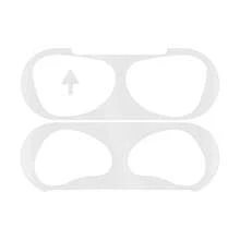 Metal Dust Guard Sticker Case Compatible With Airpods Pro 2 1 Compatible With AirPods 3 4 - Silver - View 1