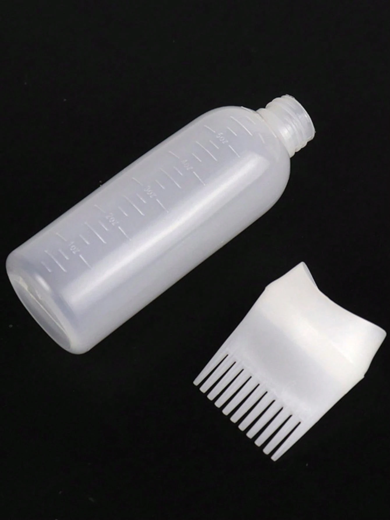 1pc Hair Comb Bottle With Scale, Hair Coloring & Care Pot For Salon