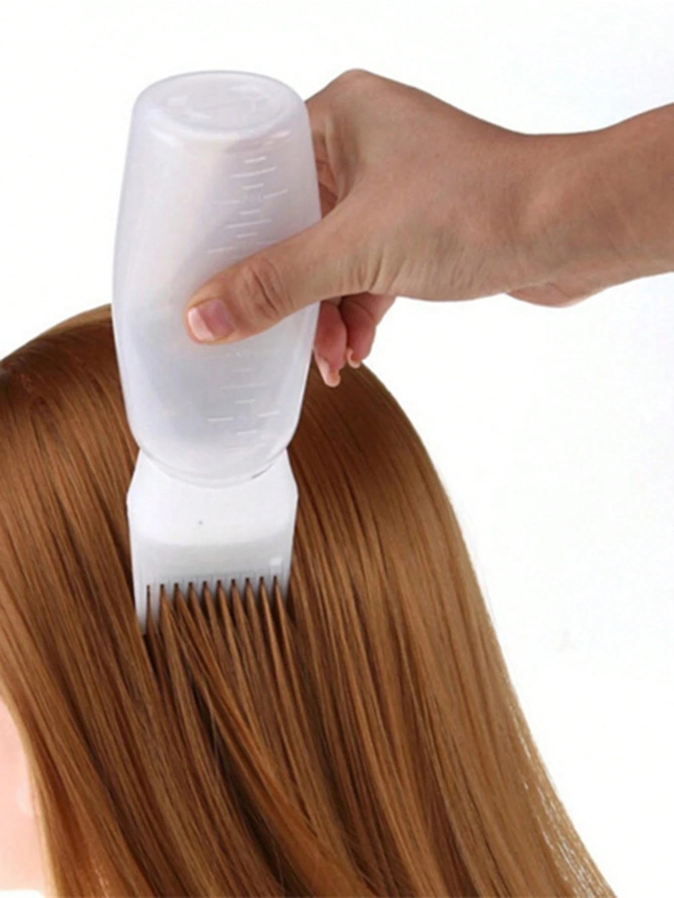 1pc Hair Comb Bottle With Scale, Hair Coloring & Care Pot For Salon