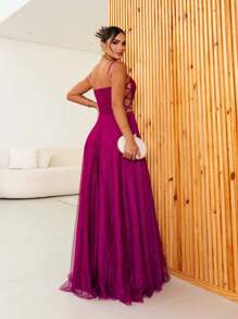 Women Dresses - Rose Red - View 2