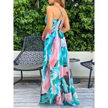 Mujer Vestido de Playa Verano Bordado Cubrir Bikini Camisola y Pareos Cover up/pareos de playa mujer/vestido playa/vestido playa mujer/vestido de playa/maxi vestidos de mujer/maxi vestidos de mujer/vestido blanco mujer/vestidos de playa - Azul - Ver 6