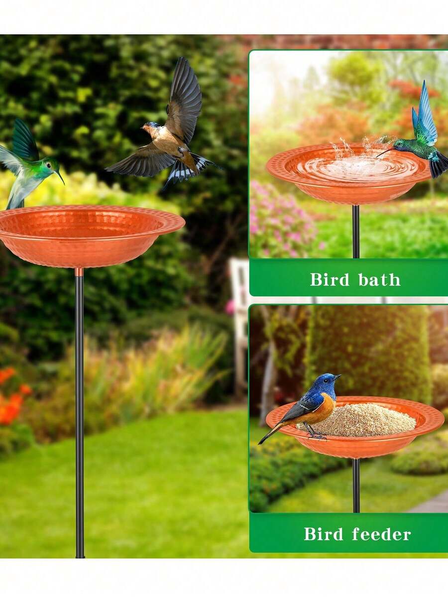 Detachable Outdoor Bird Feeder Spiky Feet - Yellow - View 1