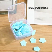 3 scatole di pastiglie di sapone portatili monouso, tavolette di sapone per il lavaggio delle mani all'aperto, sapone in fogli da viaggio, accessori da viaggio, elementi essenziali da viaggio, organizer da viaggio per spiaggia, vacanze estive, scuola, campeggio, vacanze, profumi per donne, profumi per uomini, bottiglie profumo, articoli essenziali per la scuola, forniture scolastiche - Multicolore - Visualizzare 5