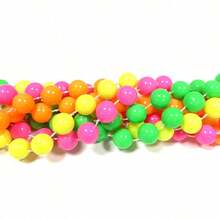 4入組33.07英寸霓虹塑料珠項鍊,80年代迪斯可雞派對服裝配件