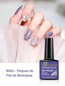 MISS CHEERING 6 Piece Nail Lacquer Set - Premium Manicure Tools, Vibrant Nail Polishes, Professional Gel Manicure, Home Gel Manicure Set, Complete Manicure Set, Includes Phototherapy Gel, Nail Polish Long Lasting Nail Glue - 紫色 - 查看 2